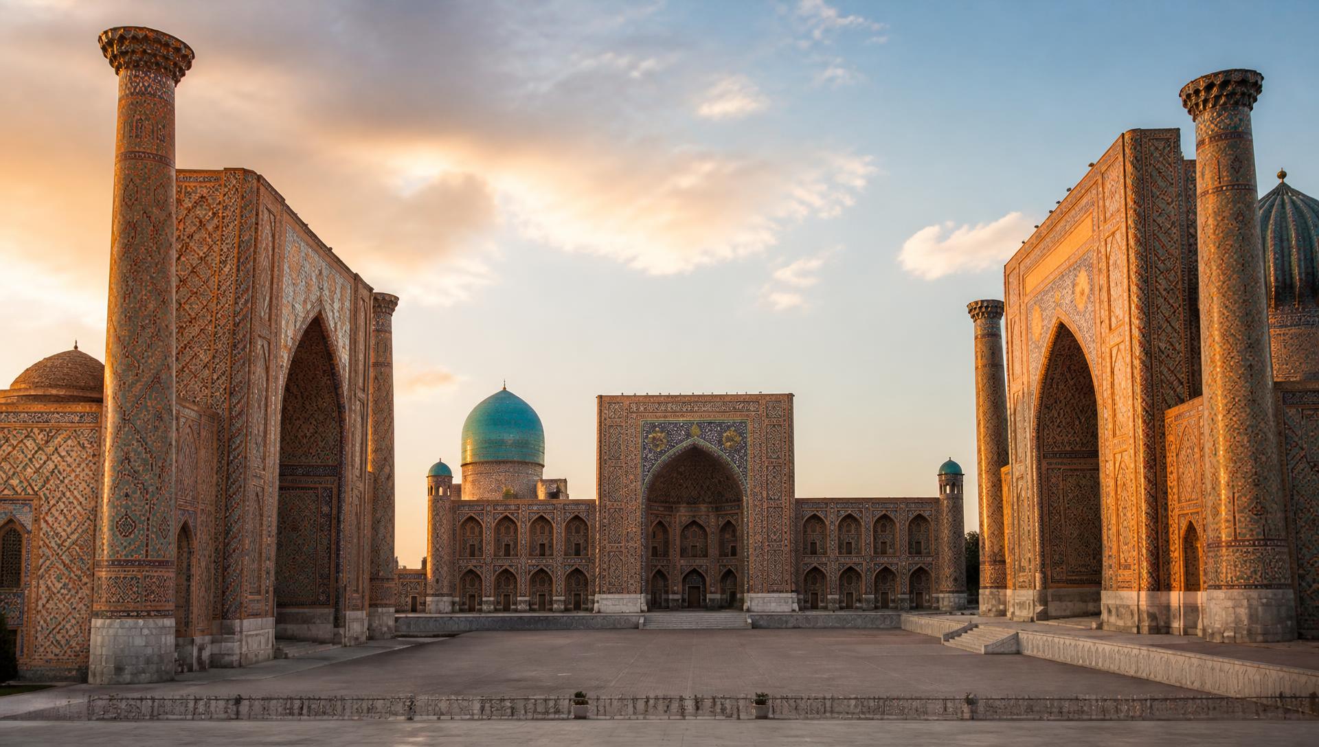 Registan Square in Samarkand, Uzbekistan